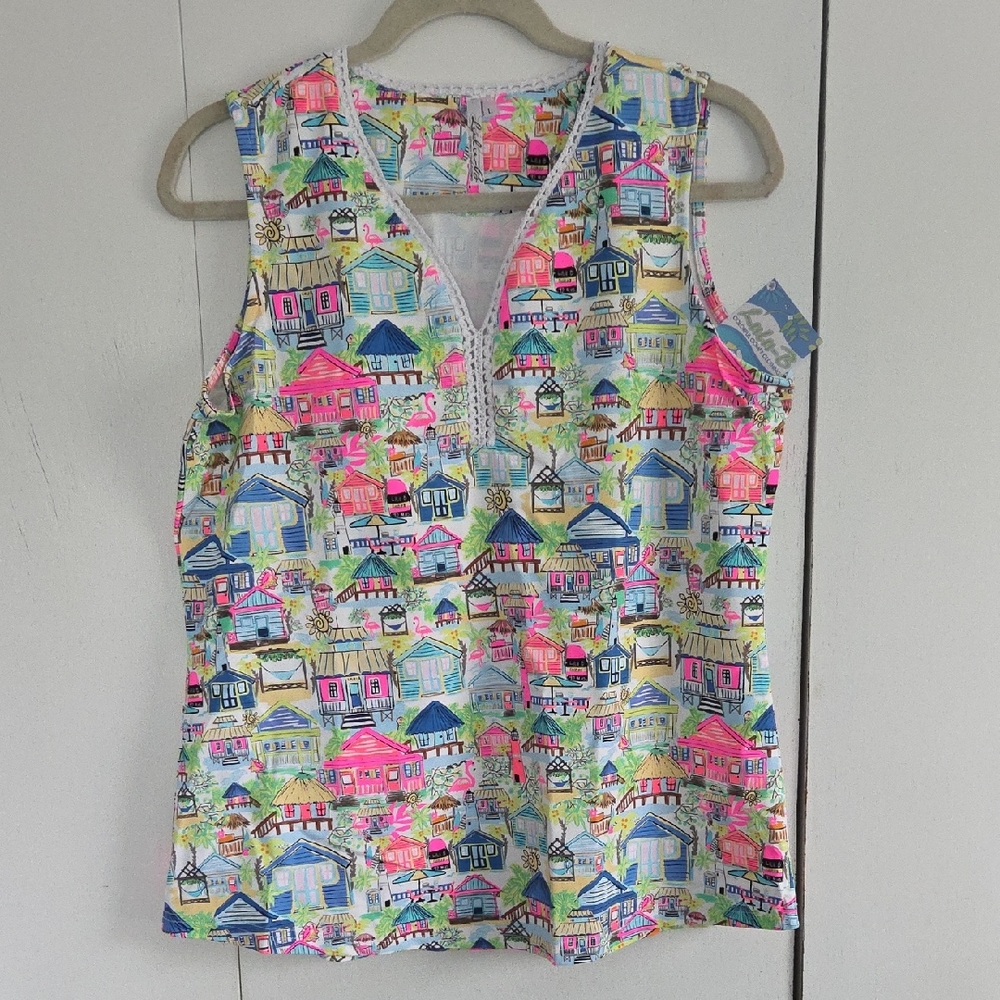 Lulu-B Vibrant Multicolor Tank Top